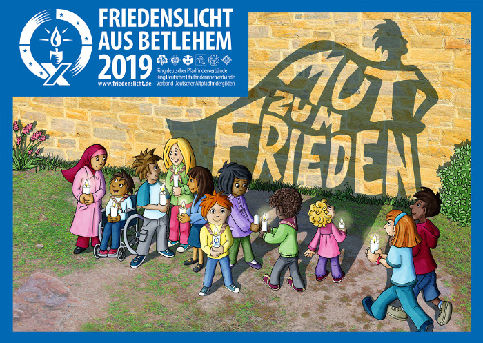 Mut zum Frieden - Friedenslicht-Aktion 2019